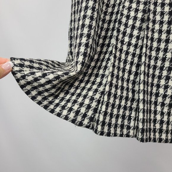 Mister Leonard Wool Hounds Tooth Skirt Size S/M - Picture 9 of 15